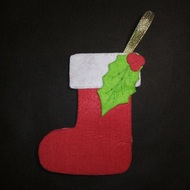 Рождественский носочек из фетра. Мастер-класс.